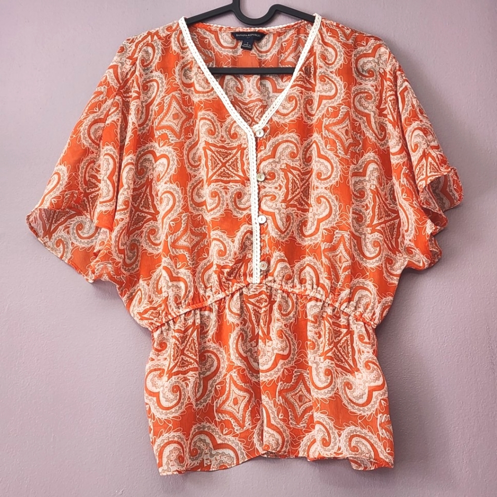 Banana Republic sheer Top